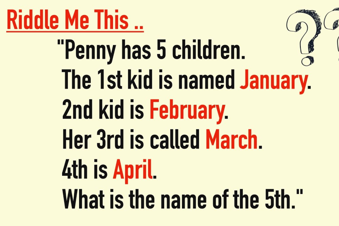 'Penny Has 5 Children' Check This Riddle LikeFigures