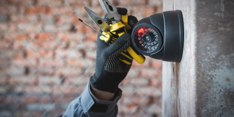 security camera installation