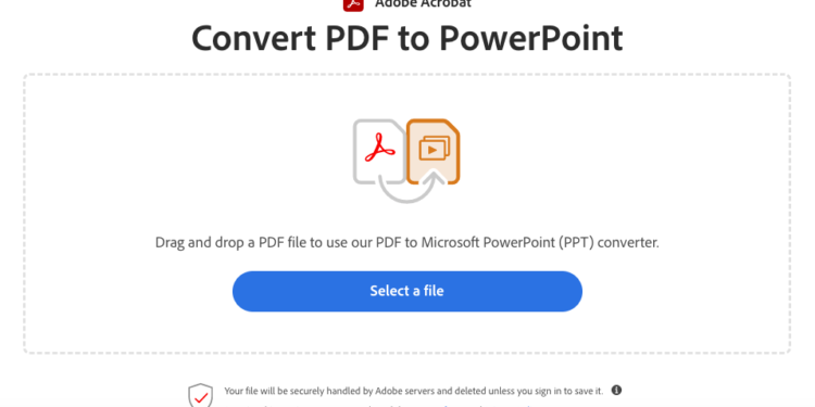 PDF to PPT conversion
