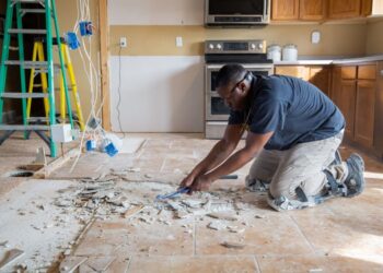 Removing old flooring